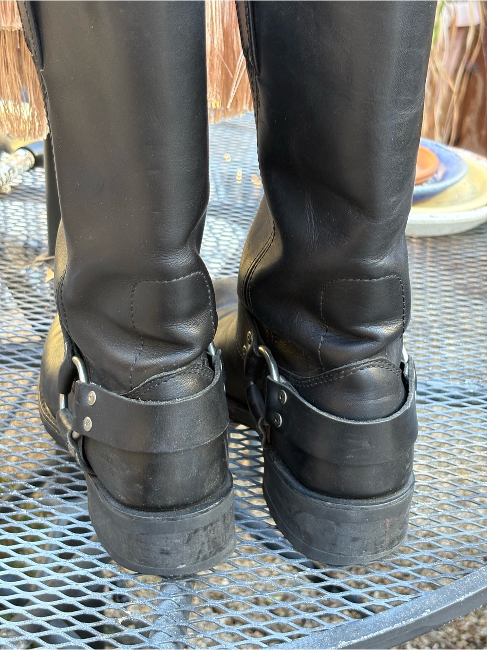 Harley-Davidson Bowden Black Leather Harness Motorcycle Boots - 9.5 Men - Picture 5 of 6